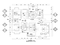 160平中式风格四居室住宅装修施工图+效果图