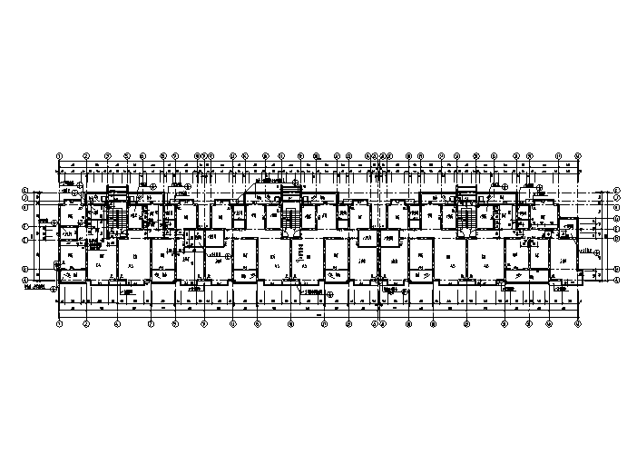 多层住宅建筑南梯平面图资料下载-5套多层住宅户型平面图（CAD）