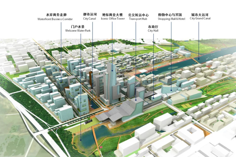 总图施工平面图排水图设计资料下载-​44张景观规划设计总图平面图参考意向