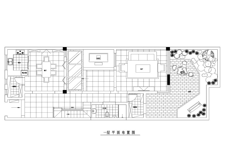 400平三层设计资料下载-400平现代风格联体别墅装修施工图+效果图