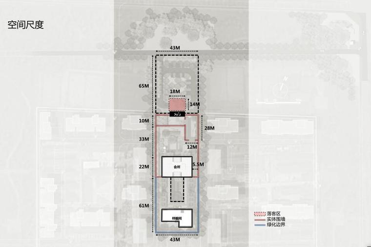 [湖北]武汉正荣府展示区景观设计方案-空间尺度