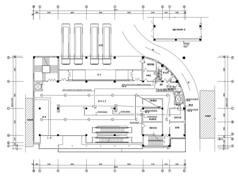 站厅层施工结构图资料下载-客运站弱电施工图（广播、有线电视系统）