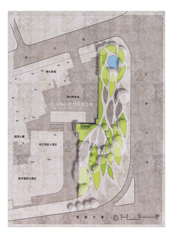 66张曲线景观构图平面图参考意向