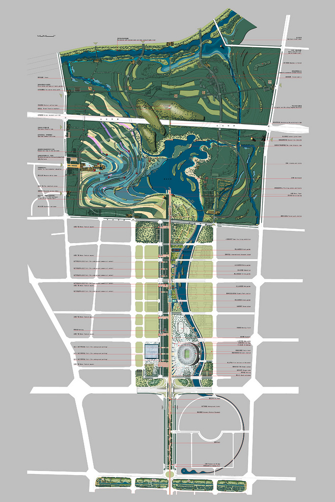 66张曲线景观构图平面图参考意向