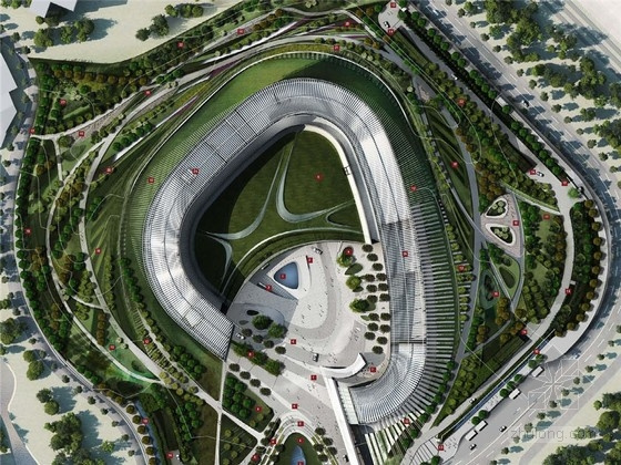 66张曲线景观构图平面图参考意向