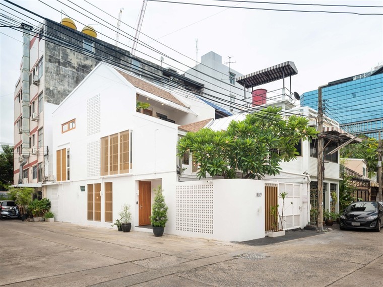 住宅线脚图片资料下载-泰国二合一住宅