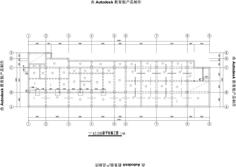 4层框架结构设计施工图资料下载-四层框架结构技术楼结构施工图纸