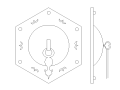 56套建筑常用中式门锁大样图（CAD）