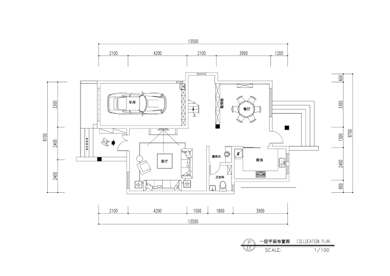 欧式风格施工图效果图资料下载-欧式风格三层三居室住宅装修施工图+效果图