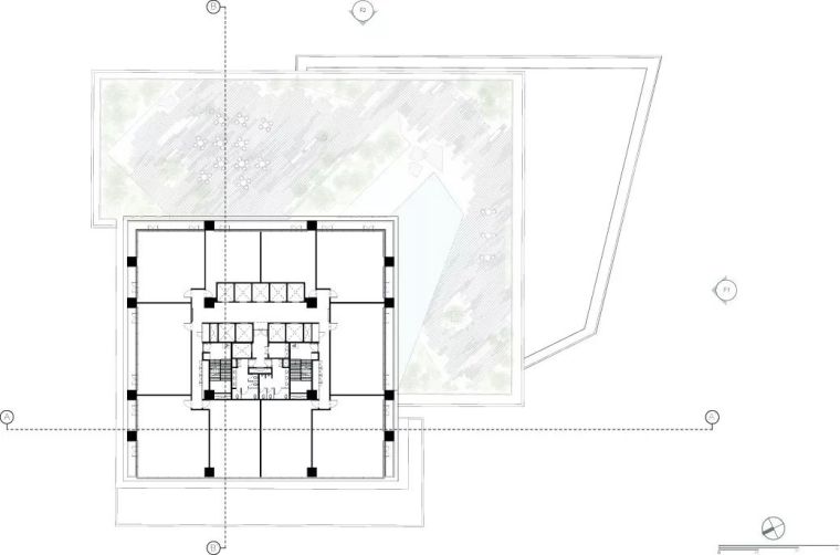 140米高：全玻璃幕“方形”综合体_22