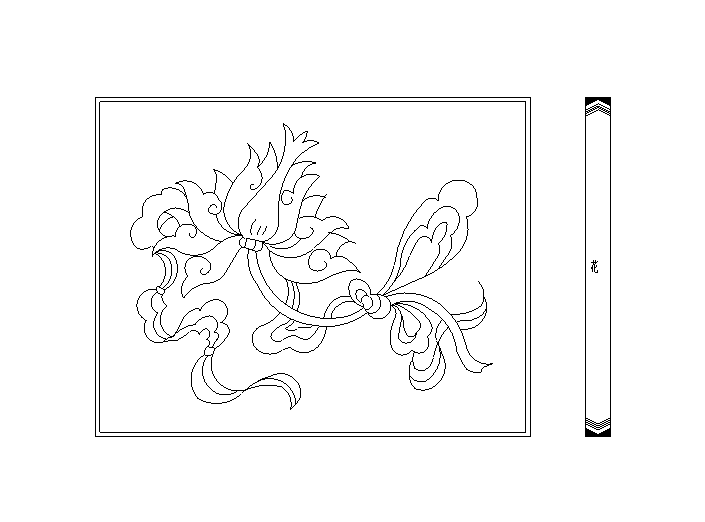 cad中式图块施工图资料下载-8套中式彩画八宝图块（CAD）