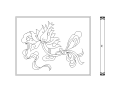 8套中式彩画八宝图块（CAD）