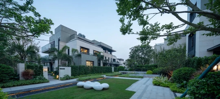 珠海九洲保利天和二期别墅展示区景观