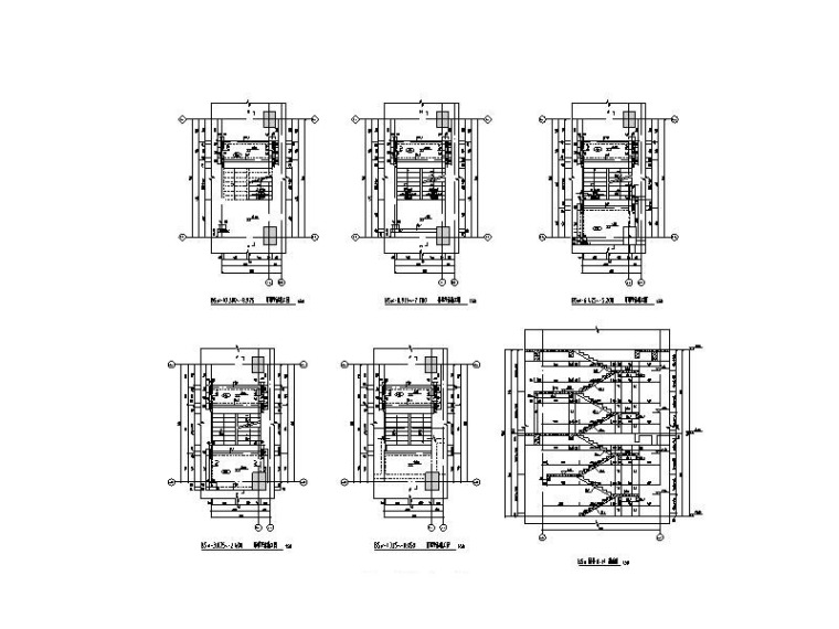 19层框剪结构病房楼建筑结构施工图2015-楼梯详图2