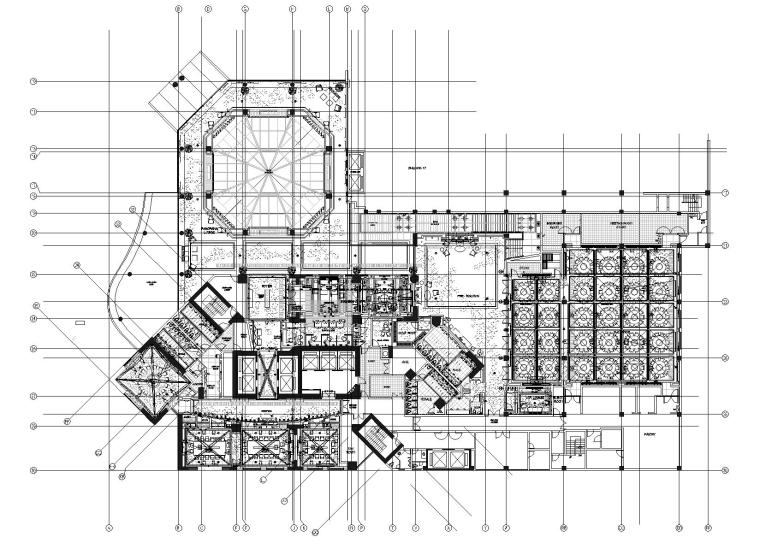 建筑声学装饰施工项目资料下载-[北京]希尔顿酒店公共区域部分装饰施工图