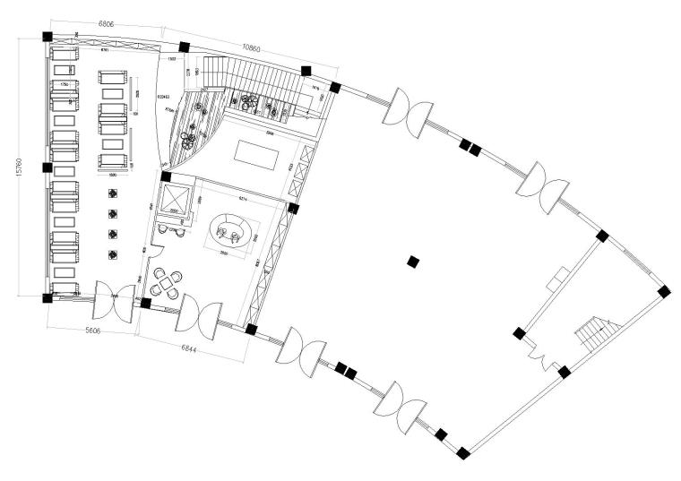 咖啡馆图纸cad资料下载-[上海]松江咖啡馆室内装饰方案施工图