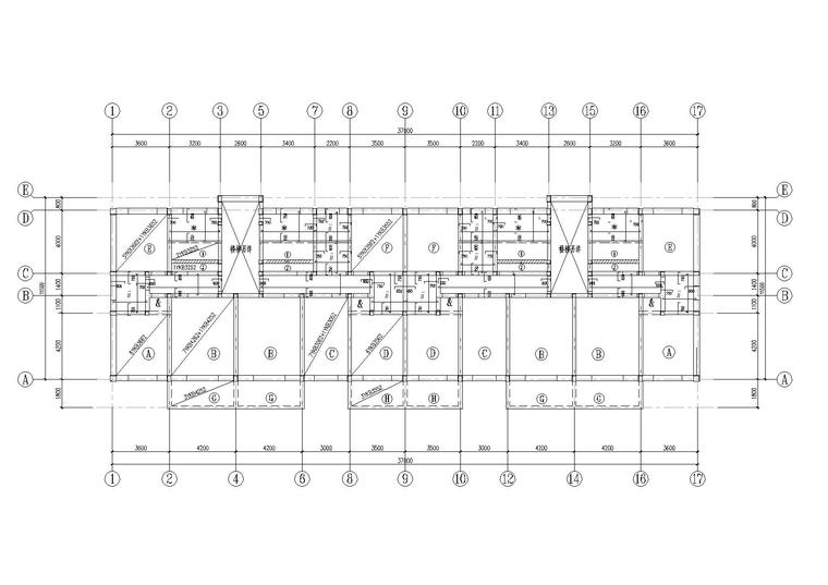 六层住宅楼建筑设计图纸资料下载-某六层砌体住宅楼结构施工图纸