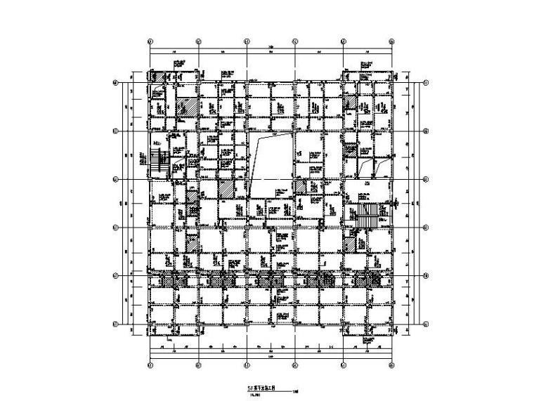 框架结构图和建筑图资料下载-6层钢混框架结构康复楼建筑结构施工图2015