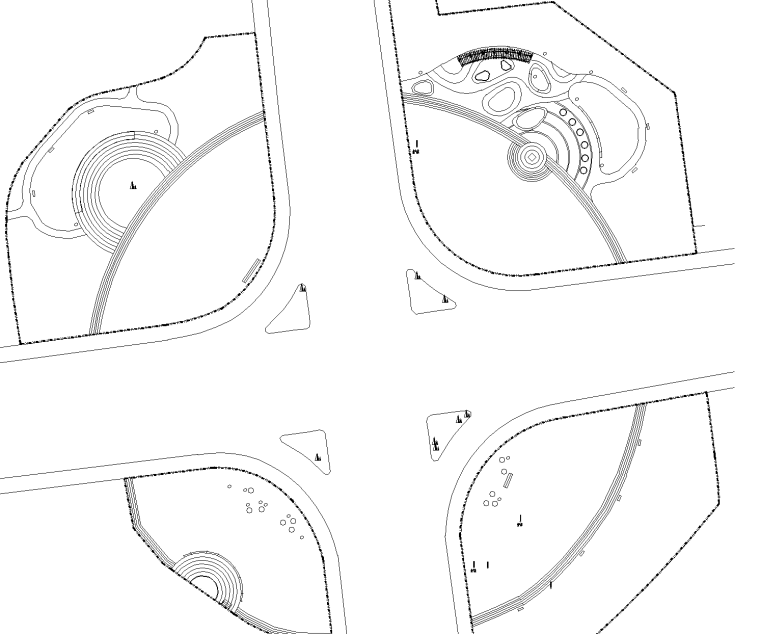 小型口袋公园效果图资料下载-[山东]青岛街头绿地城市公园口袋公园施工图