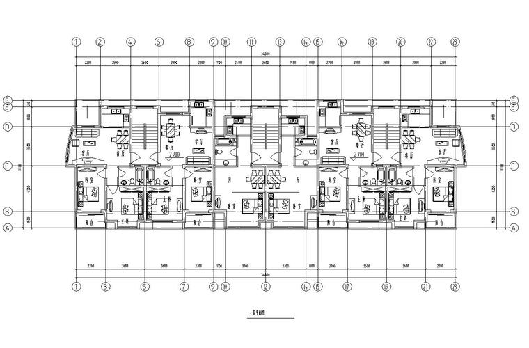 小区低层住宅户型CAD资料下载-多种小区住宅户型设计图