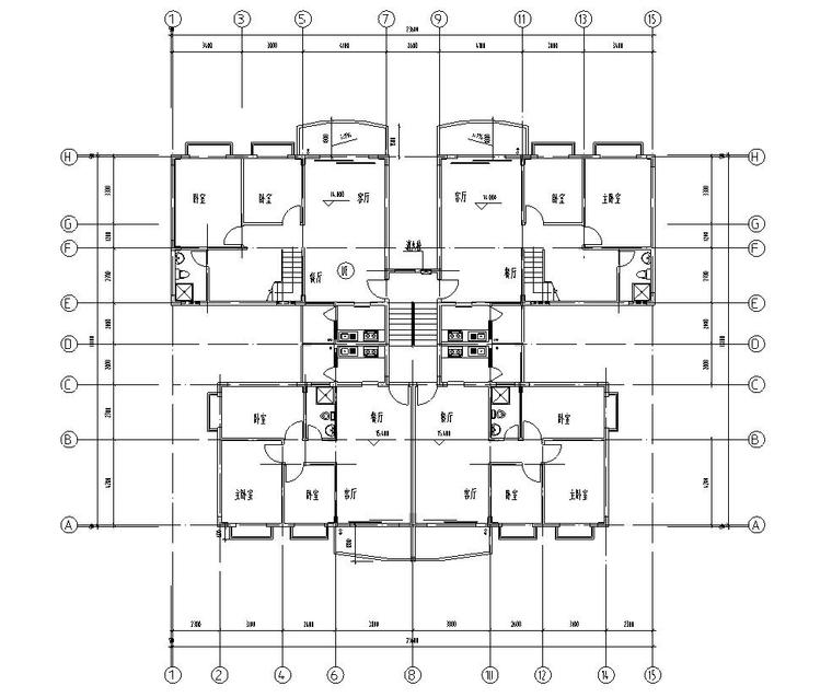 多层住宅户型设计图