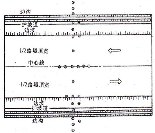 监测点平面布置示意图