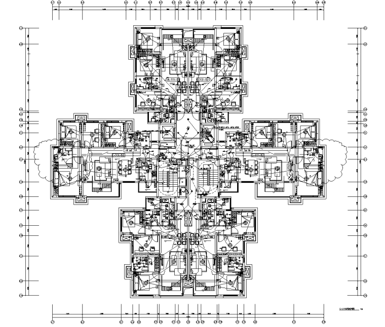 四川住宅建筑图纸资料下载-四川大型商业住宅机电专业施工图