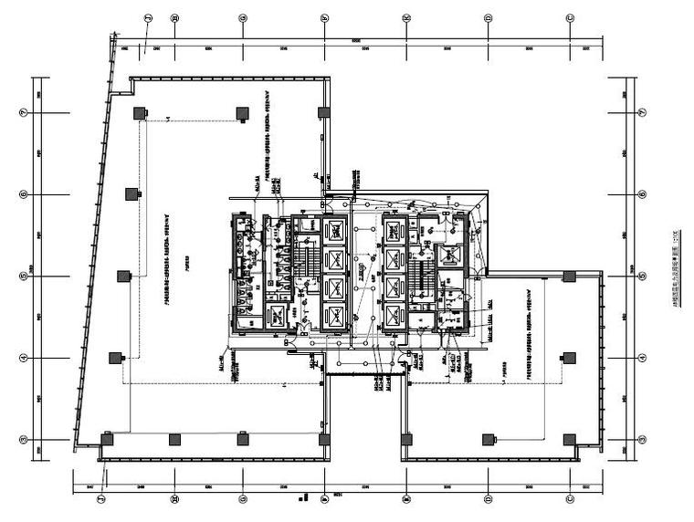 广东综合办公楼绿建申报材料（含施工图）-照明平面图