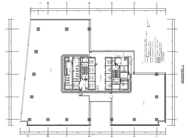 广东综合办公楼绿建申报材料（含施工图）-弱电平面图