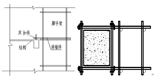 外架连墙件示意图图片