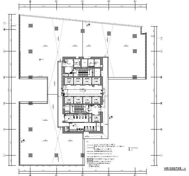 广东综合办公楼绿建申报材料（含施工图）-弱电平面图-2