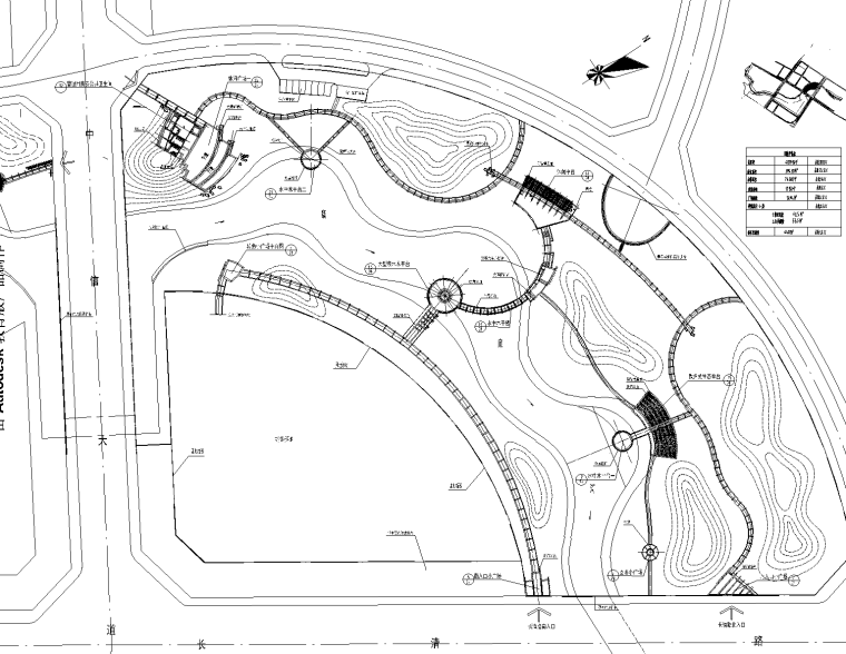 小游园景观剖面图资料下载-[成都]体育馆周边沿河绿带景观CAD,方案,SU