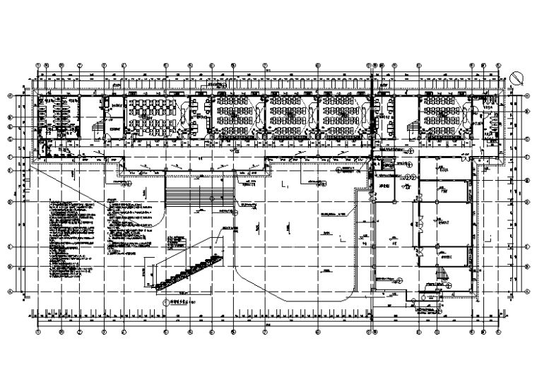 [四川]某中学教学楼综合楼全套施工图-一层平面图