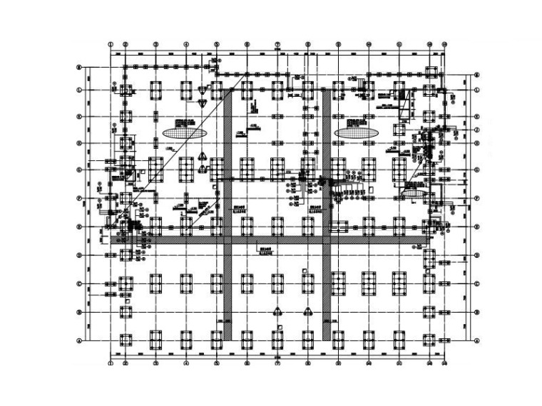 4层框架结构设计施工图资料下载-4层健身中心框架结构施工图(平面桁架屋盖)