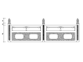 汉白玉栏杆立面详图（CAD）