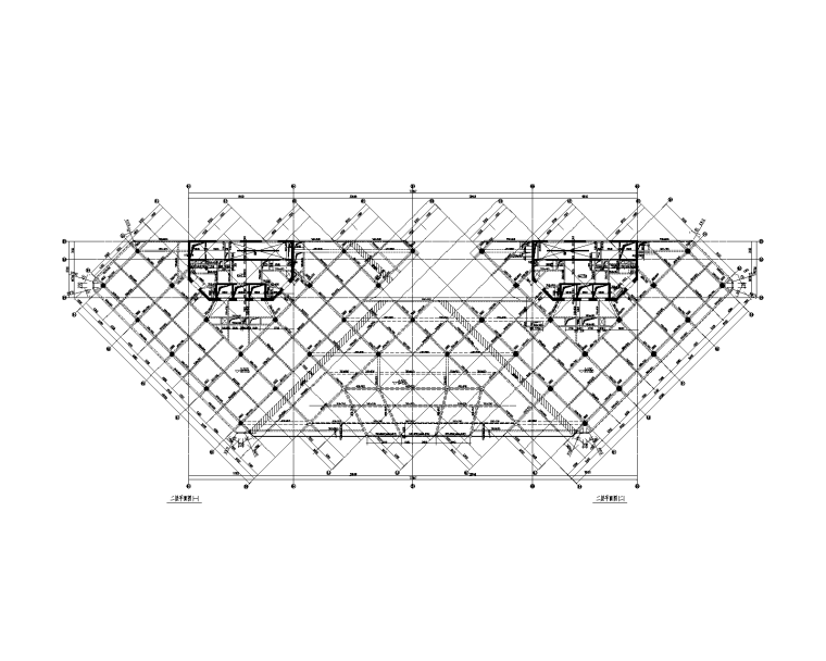 模型框剪结构资料下载-高低两栋框剪结构办公楼全专业施工图2014