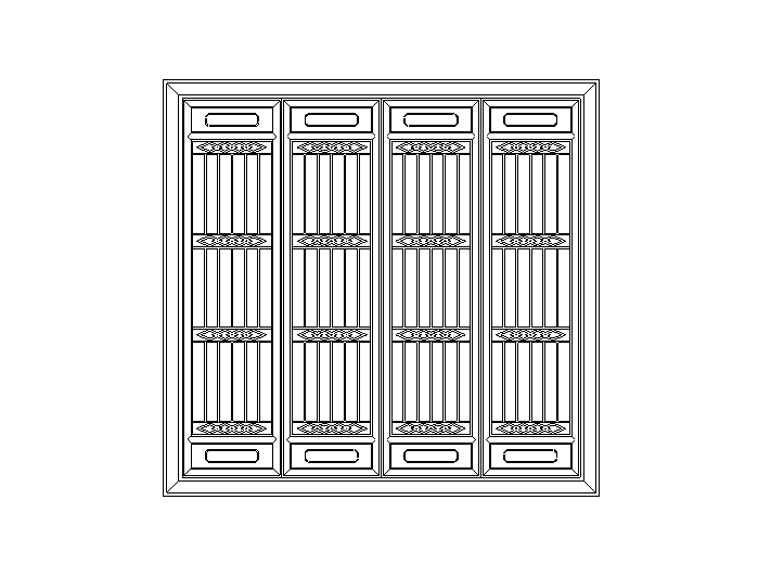 中国传统古建结构资料下载-中国传统古建筑元素之门窗图块（CAD）