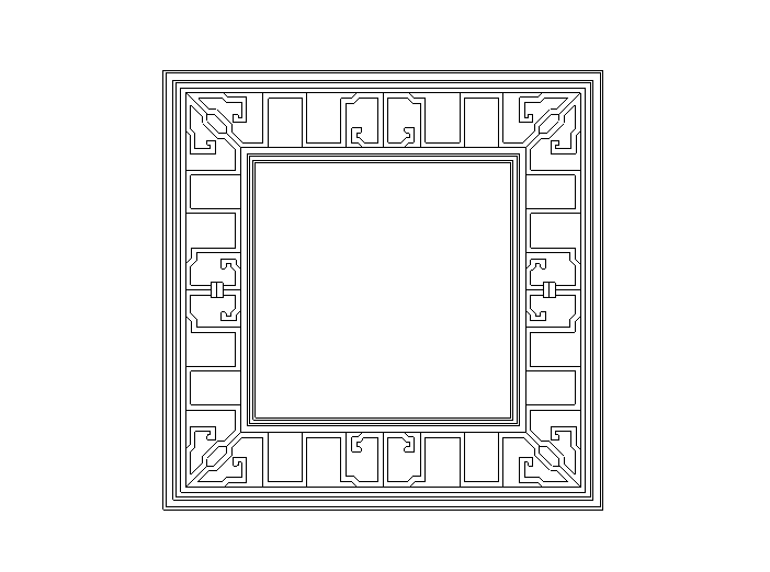 中国传统古建筑元素之门窗图块（CAD）-古建筑元素之门窗图块3