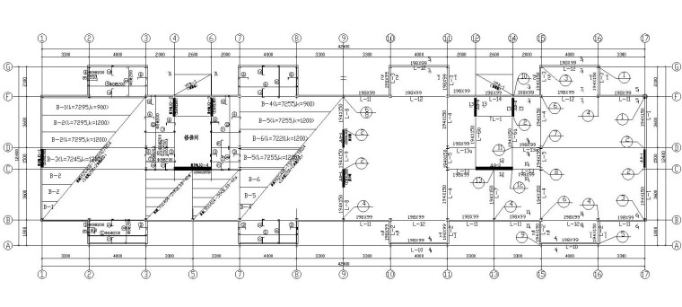 钢结构施工图地下资料下载-某多层钢结构住宅结构施工图（CAD）