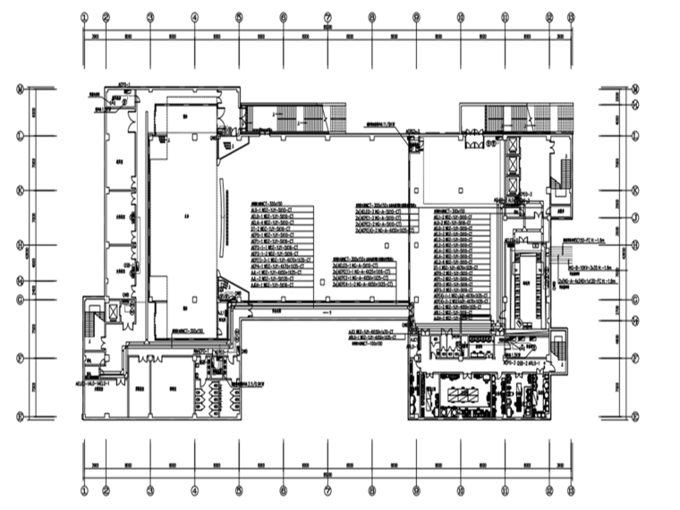 一层活动中心建筑施工图资料下载-长春市全民健身活动中心电气施工图_含弱电