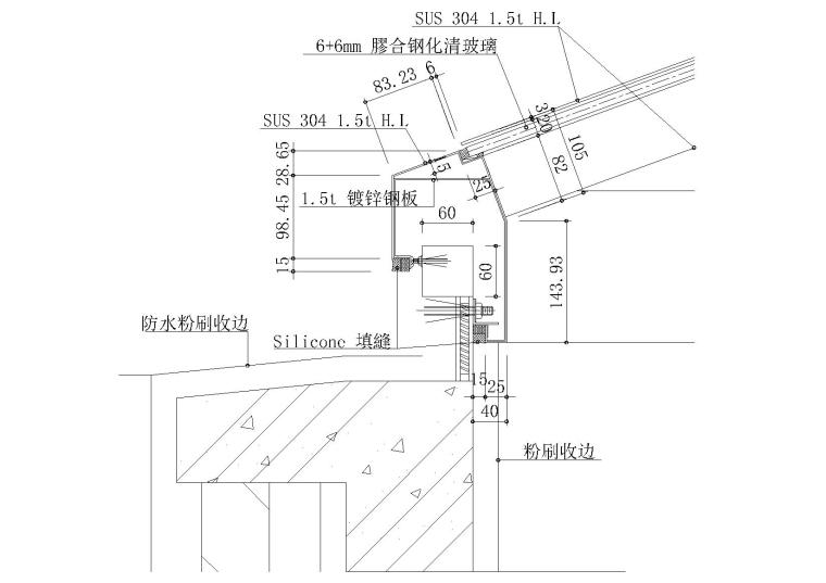 天窗大样节点图资料下载-天窗大样详图（采光顶，电动开窗，老虎窗）