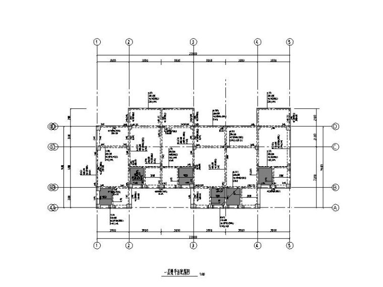 11层钢框架资料下载-4层钢混框架结构住宅建筑结构施工图2015