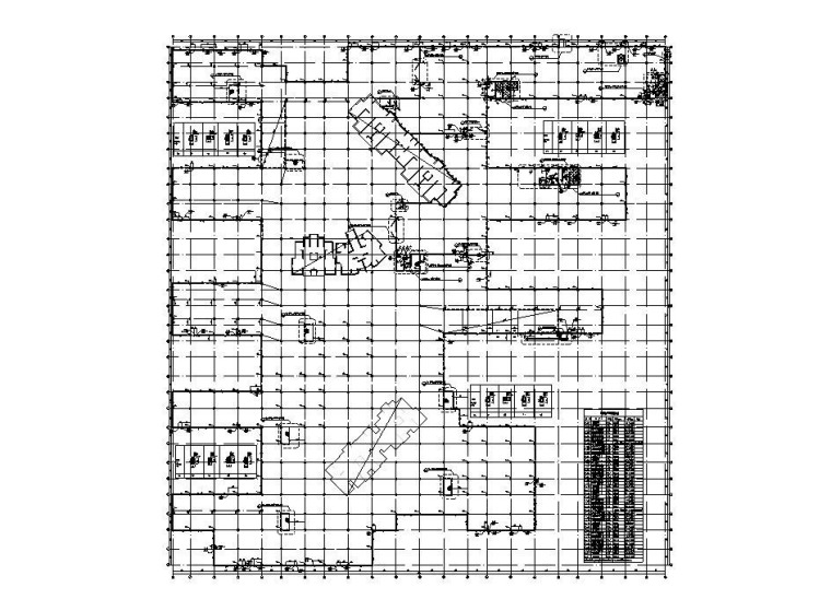 广场地下车库全套施工图资料下载-钢混框架结构人防地下车库建筑结构施工图