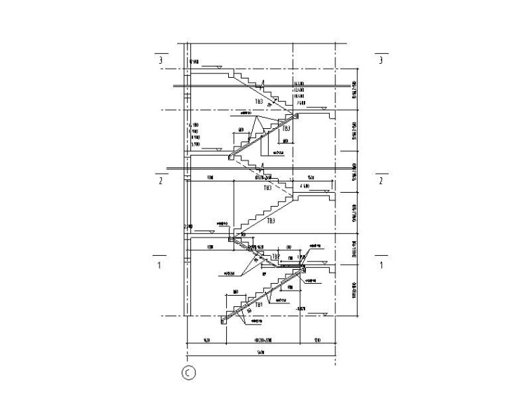 框架结构施工配筋图资料下载-板式楼梯结构配筋图