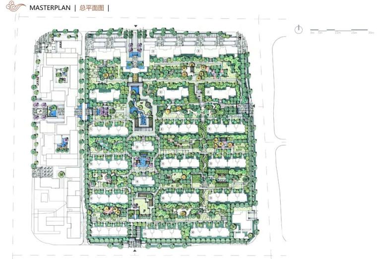 [湖南]滨江正荣府项目景观概念方案设计-总平面图