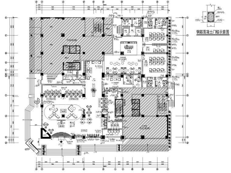 公用建筑装饰装修资料下载-[六盘水]银行营业办公用房装饰装修图纸