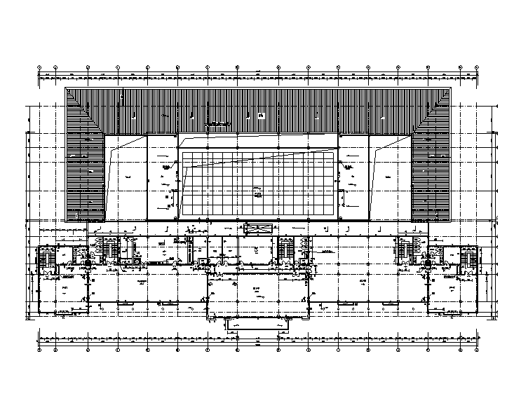 [天津]大港客运站设计建筑施工图_CAD-天津市大港客运站二层平面图