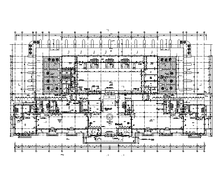 [天津]大港客运站设计建筑施工图_CAD-天津市大港客运站一层平面图