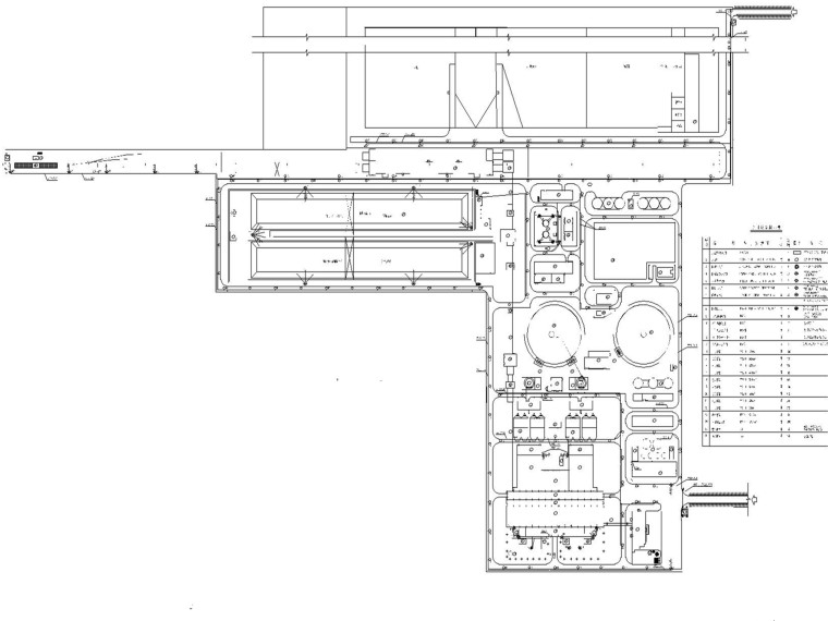 污水厂aao平面布置图资料下载-热电厂全套照明平面图_含电缆通道照明