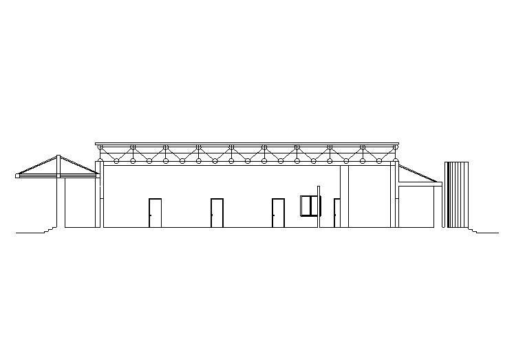 [学生作业1]客运站设计建筑施工图_CAD排版-客运站设计1-1剖面图